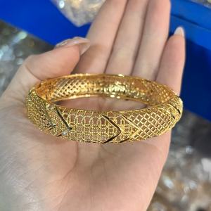 Bracelets de luxe Jxx plaqués or 24 carats, bijoux, bracelets à perles dorées, ensemble de bracelets, vente en gros - Product Image 4