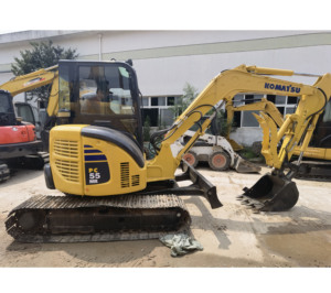 Mini-excavatrice KOMATSU PC55 d'occasion en bon état, 5 tonnes, petite excavatrice KOMATSU PC55 à vendre - Product Image 1