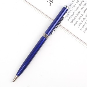 Bolígrafo promocional de metal de lujo de alta calidad con logotipo de marca personalizado Punta de 0,7mm Tinta azul/negra no borrable - Product Image 6