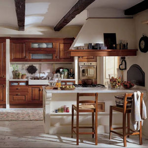 アメリカ最高級の無垢材を使用したカスタムキッチンキャビネット（シンク付き、防湿、モジュール式デザイン、24時間多言語対応） - Product Image 1