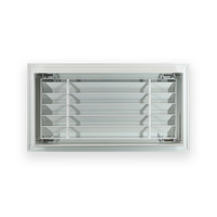 Grille d'aération murale à charnières ouvertes pour la ventilation CVC
