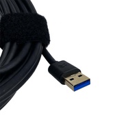 Cable de datos USB tipo C macho a USB 3.0 tipo A macho de 16 pies (5 m) con ángulo recto y blindaje trenzado para cámara y ordenador