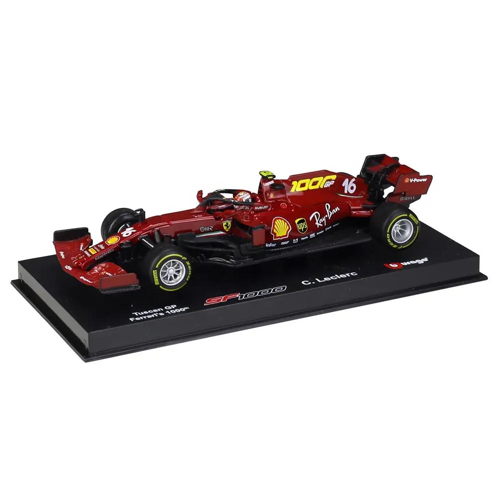 Burago 1:43 Escala SF1000 Red Bull Racing Com Vidro Orgânico Display Box Liga Modelo De Carro Com Base Diecast Modelo De Carro