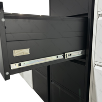 Armoire de classement mobile moderne en acier à 4 tiroirs avec serrure pour la maison, le bureau et l'école