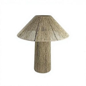 Handwoven Natural Jute Table Lamp Modern Minimalist Wabi-Sabi Hemp <b>Rope</b> Desk Lamp Eco-friendly Japandi Bedside <b>Light</b> for Living - Product Image 1