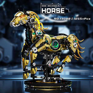 MJI 13088 Caballo Semimecánico, 1055 Piezas, Accesorios, Juego de Bloques de Construcción de Plástico, Rompecabezas Educativo Creativo para Niños - Product Image 2
