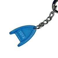 Porte-clés de piscine en PVC en forme de vague créative Porte-clés de voiture en plastique Ornement et cadeau