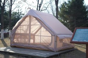 <span class=keywords><strong>Tente</strong></span> gonflable pliable monocouche de 6,3 m² en tissu Oxford imperméable avec toit à pignon pour camping, commande minimale d'une pièce - Product Image 2
