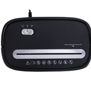 Mini déchiqueteuse de papier 0S080C à coupe croisée, capacité de 10 à 19 feuilles, 15 L, usage bureautique - Product Image 4