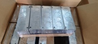 Boîtier de raccordement double en métal pour conduite électrique, norme britannique BS4662, 3*6 pouces, profondeur 47 mm, vente directe usine, pour protection des câbles