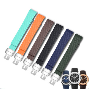 Bracelet de montre de luxe de remplacement pour Patek <span class=keywords><strong>Philippe</strong></span> 5167R, bracelet de plongée sportif, souple et respirant, accessoires pour montre - Product Image 2