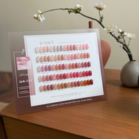 Vernis Gel UV Translucide Vegan de Haute Qualité 20 Couleurs Sans TMPTA 15ml Rabia Logo Personnalisé pour Application Nail Art