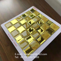 Miroir en verre biseauté brillant, mosaïque Art Déco, carrelage mural décoratif 12x12