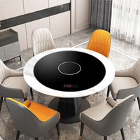Plaque chauffante isolante pour aliments, ultra-mince, pour cuisinière à induction, plat tournant électrique pour fondue