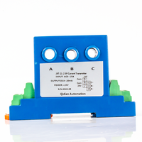 Transmetteur de courant alternatif à pores de 8mm 4-20mA 0-10V 0-5V transducteur de courant alternatif triphasé 2A 10A 20A 30A DC 24V capteur de transducteur de courant