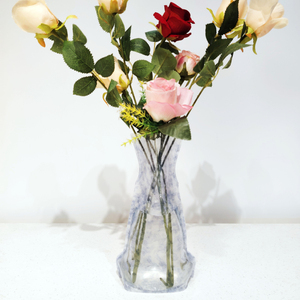 Lọ hoa nhựa in hình, lọ hoa trang trí gấp gọn - Product Image 5