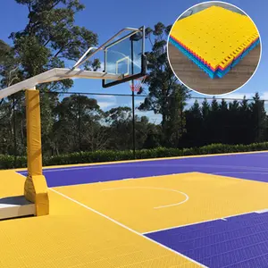 Ubin Saling Terkait Halaman Belakang Luar Ruangan 3X3 Lantai Lapangan Basket untuk Lapangan Olahraga