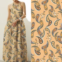 Tissu satiné sergé 100 % polyester sur mesure, motifs imprimés, design léger, pour robes de mariée pour filles et femmes, doublure de bagages