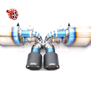 Système d'échappement en titane poli miroir haute performance de 1,5 mm d'épaisseur pour Porsche GT3RS/GT4 992 (2020-) avec tuyau d'échappement - Product Image 3