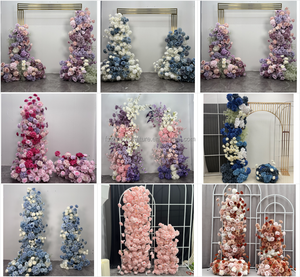 Décorations de mariage, arrangement floral, <span class=keywords><strong>fleurs</strong></span> suspendues, <span class=keywords><strong>fleurs</strong></span> artificielles bleues pour mariage - Product Image 4
