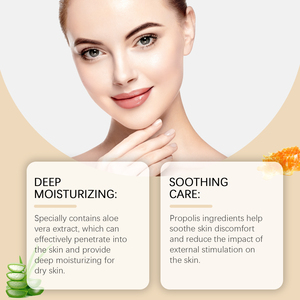 Crema Facial de <span class=keywords><strong>Aloe</strong></span> <span class=keywords><strong>Vera</strong></span> y Propóleo de Marca Privada con Miel, Hidratante, Cuidado Facial Diario para una Piel Suave, Lisa y Flexible - Product Image 4