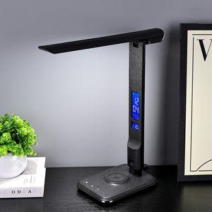 Cargador inalámbrico QI para niños, habitación de estudiantes, cabecera táctil, atenuación continua, lámpara de escritorio para cuidar los ojos con <span class=keywords><strong>pantalla</strong></span> LED - Product Image 3