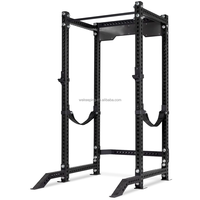 Gym Home Using Power Cage Squat Rack avec barre de traction Machine Smith multifonctionnelle