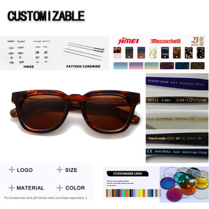 Lunettes de soleil pour femmes personnalisées avec logo, tendance, en acétate de luxe, polarisées, légères, vision nocturne, anti-radiation, vertes - Product Image 2