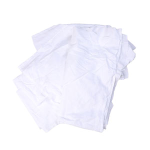 実用的なカット白ベッドシートラグ100% ピュアコットンラグリサイクルホテル拭きラグ - Product Image 5