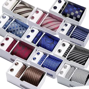 Silk Tie Handkerchief and clip 3pcs Set Silk-like Mens Ties and Pocket Square Sets Business Elegant Ties Set for Men