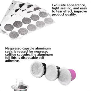Film d'étanchéité pour tasses à café jetables, feuille d'aluminium, paquet de 500, pour capsules Nespresso, couvercle auto-adhésif - Product Image 3