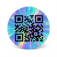 Etiqueta Adhesiva con Código QR Holográfico Personalizado, Etiqueta Antifalsificación, Escaneo para Verificar la Seguridad, Calcomanía para Empaquetado de Marca