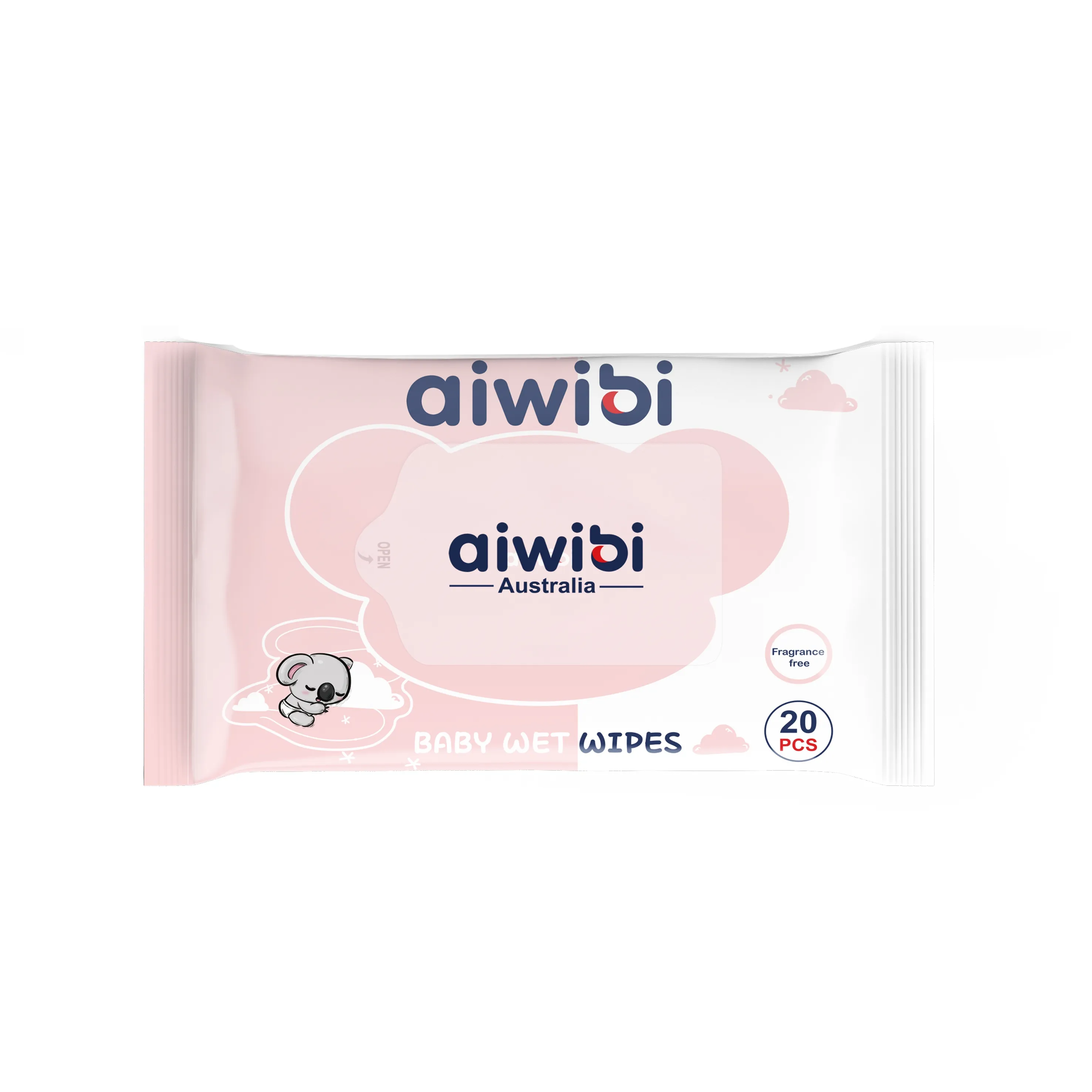 Aiwibi premium baby wet wipes pure water skin-friendly wet wipes for sensitive babies mini water wipes pocket sizes bulk sale