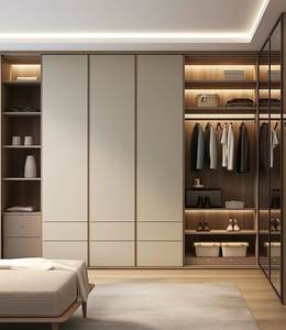 Armoire en aluminium, <span class=keywords><strong>bois</strong></span>, designs modernes, antique min commande, chambre automatique, PVC, <span class=keywords><strong>bois</strong></span>, plastique - Product Image 5