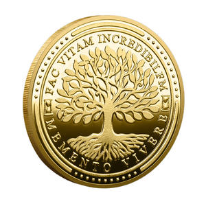 Монета-сувенир «Мемори Мори» с изображением Древа Жизни, двусторонняя, металлическая, в стиле стоико-философского искусства, вдохновляющая, карманная - Product Image 3