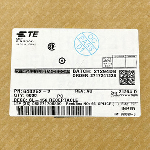 เทอร์มินัลแบบถอดเร็ว TE 640252-2 สำหรับสายไฟ 18-24AWG ทองแดงแท้ 1P 33 ตำแหน่ง - Product Image 3
