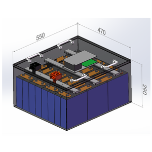 เครื่องชาร์จแบตเตอรี่ลิเธียมไอออน CNNTNY 60V 72V 200ah ชุดแบตเตอรี่พลังงาน 72V 87.6V 14.4kWh สำหรับรถยนต์ไฟฟ้า - Product Image 1
