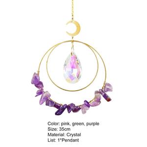 Attrape-soleil en cristal, attrape-soleil en cristaux bruts, améthyste, citrine, quartz rose, Sun Cache - Product Image 4