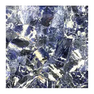 Заводская стоимость оптовая продажа синий мрамор большие кварцевые яшмы полудрагоценные каменные плиты