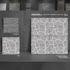 Carreaux de sol en porcelaine Vistaar Factory, gaufrés, pleine épaisseur, 16x16 pouces, antidérapants, rustiques, robustes, pour extérieur - Product Image 4