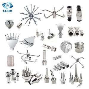 Fontana Moderna da Esterno a Corona con Ugello a Sfera di Cristallo a Forma di Soffione, in Acciaio Inossidabile e Pietra per Prodotti da Giardino - Product Image 4