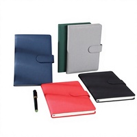 Carnet A5 personnalisé, texture tissu, fermeture magnétique, couverture en cuir PU épaissi, bloc-notes professionnel, papeterie, cadeau, impression de logo