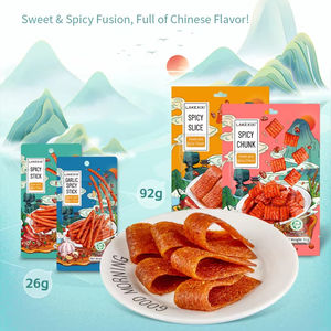 LAKEXIXI-Collations chinoises végétariennes de 9 mois, vente en gros de sachet de bâtonnets de <span class=keywords><strong>gluten</strong></span> épicés Mala Halal Latiao - Product Image 1