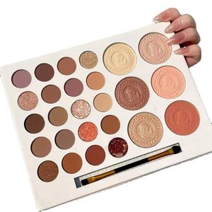 Moq rendah tahan lama multi reflektif shimmer matter glitter padat mutiara eye shadow makeup palet dengan <span class=keywords><strong>28</strong></span> warna - Product Image 1