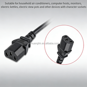 Cable de Alimentación para Ordenador de 3 Pines, Cobre Puro, Certificado 3C, Adaptador de Enchufe Tipo Plum Tail para Uso Doméstico - Product Image 2