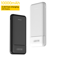 Aspor A323 Power Bank 10000 mAh Écran LCD Batterie Externe Portable pour Téléphones Vente en Gros Direct Usine