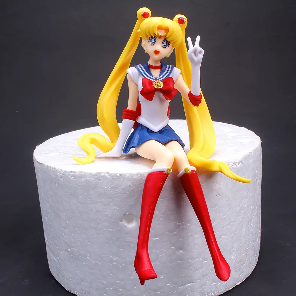 Market best selling car collection toy Cheap promotion price Japanese anime Soldier Sailor Moon cartoon figure