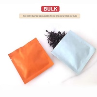 Sachets de thé vides en aluminium multicolores thermoscellables en gros, sachets individuels à trois soudures pour café filtre, avec doublure extérieure