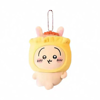 Nouvelle collection Chiikawa Tea & Snack : porte-clés en peluche brodé Usagi, Hachiware et Chiikawa pour sac à dos