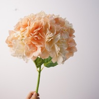 Bunga Hydrangea Sutra Buatan Sentuhan Lembut Gaya Baru untuk Dekorasi Rumah, Perlengkapan Fotografi Pernikahan; Grosir